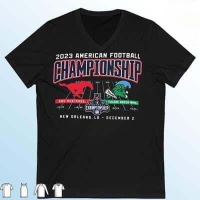 SMU Mustangs Vs Tulane Green Wave T-Shirt American Football Championship