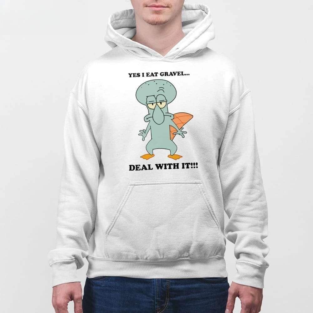 Squidward T-Shirt Yes I Eat Gravel Deal With It