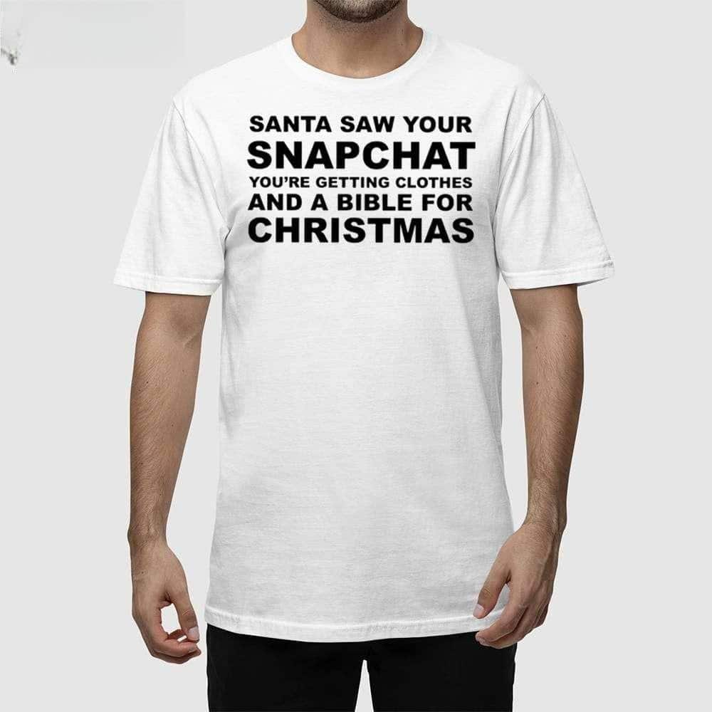 Santa Saw Your Snapchat T-Shirt