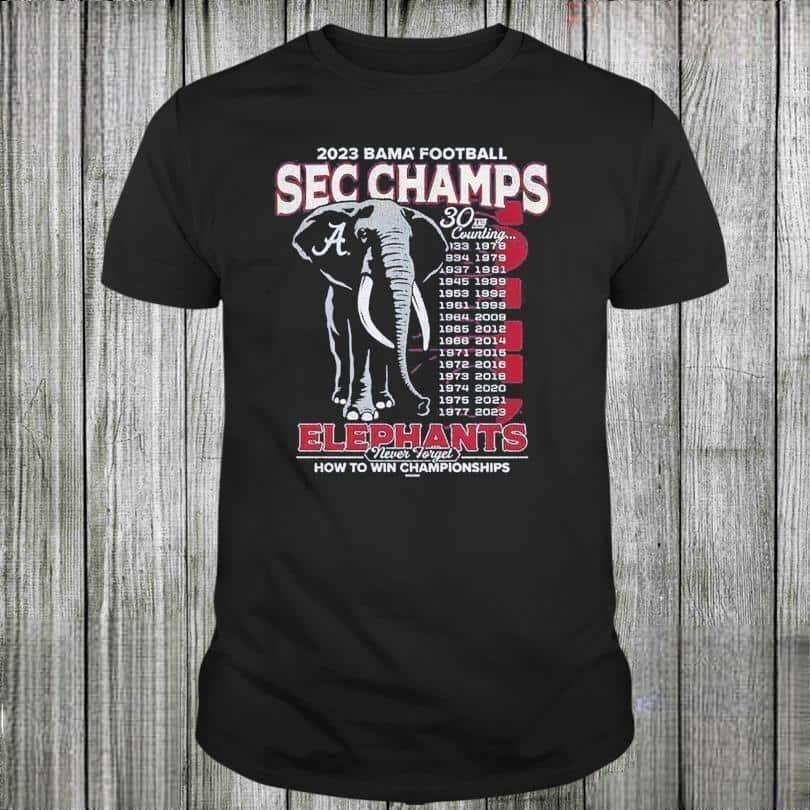 Alabama Crimson Tide T-Shirt Sec Football Conference Champions