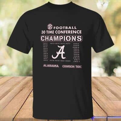 Alabama Crimson Tide T-Shirt Football Conference Champions