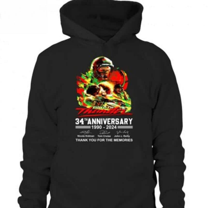 Days Of Thunder 34th Anniversary Thank You For The Memories T-Shirt