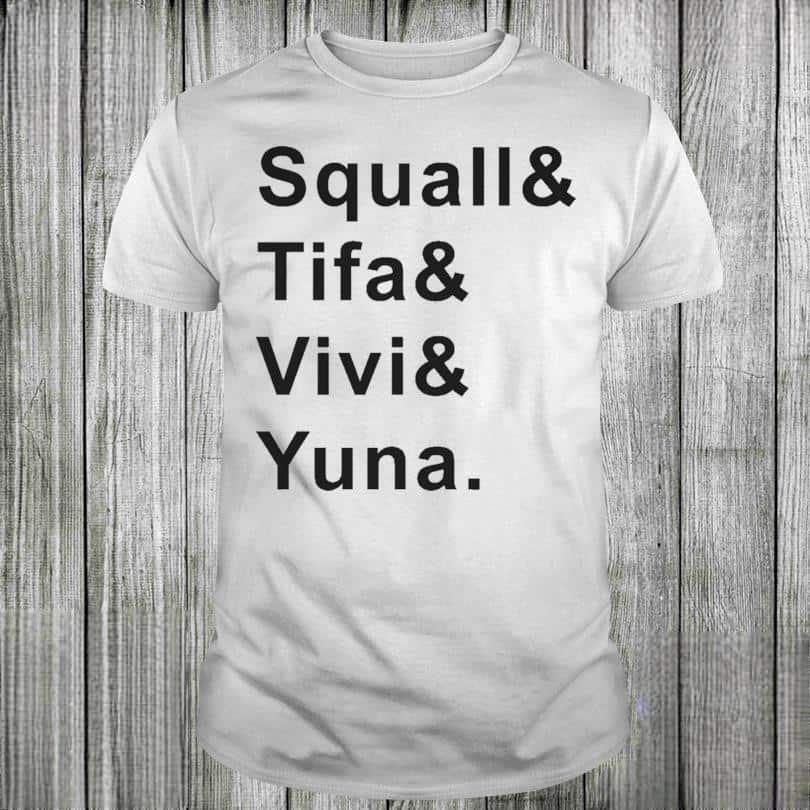 Squall Tifa Vivi Yuna T-Shirt