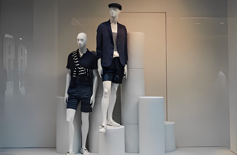 Men clothing display Men clothing display