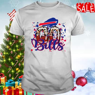 NFL Buffalo Bills T-Shirt Leopard Pattern