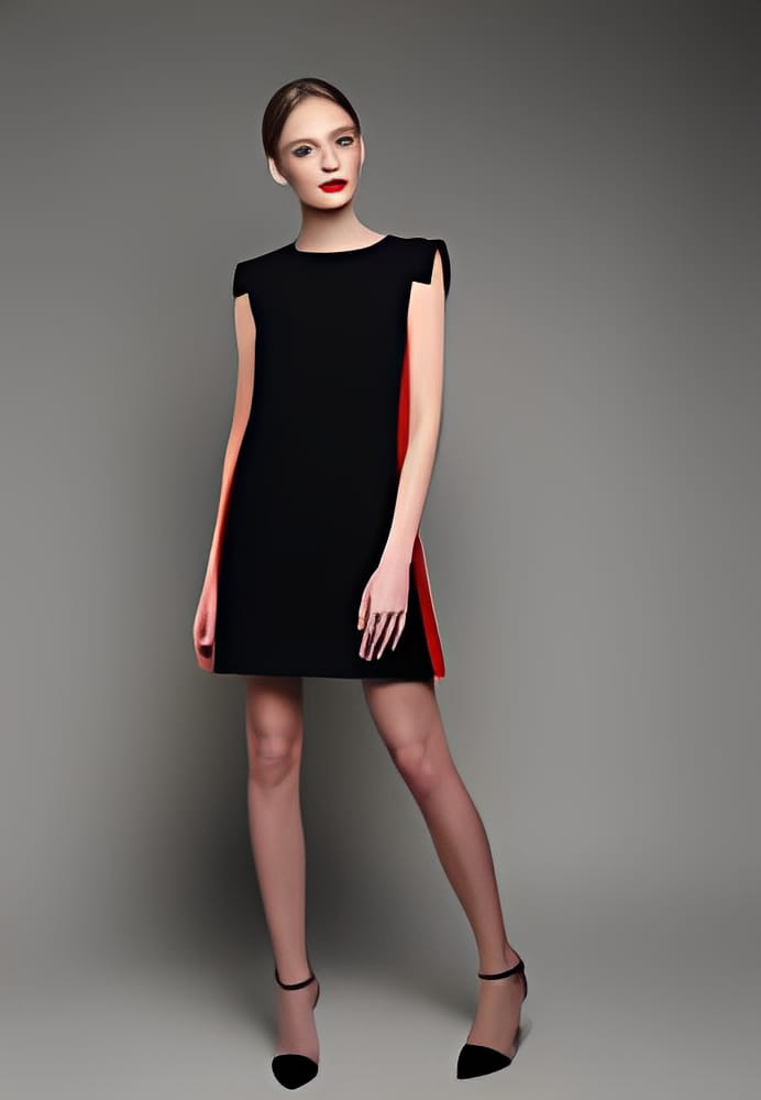 high fashion woman in short black dress. Retro style, studio shot high fashion woman in short black dress. Retro style, studio shot