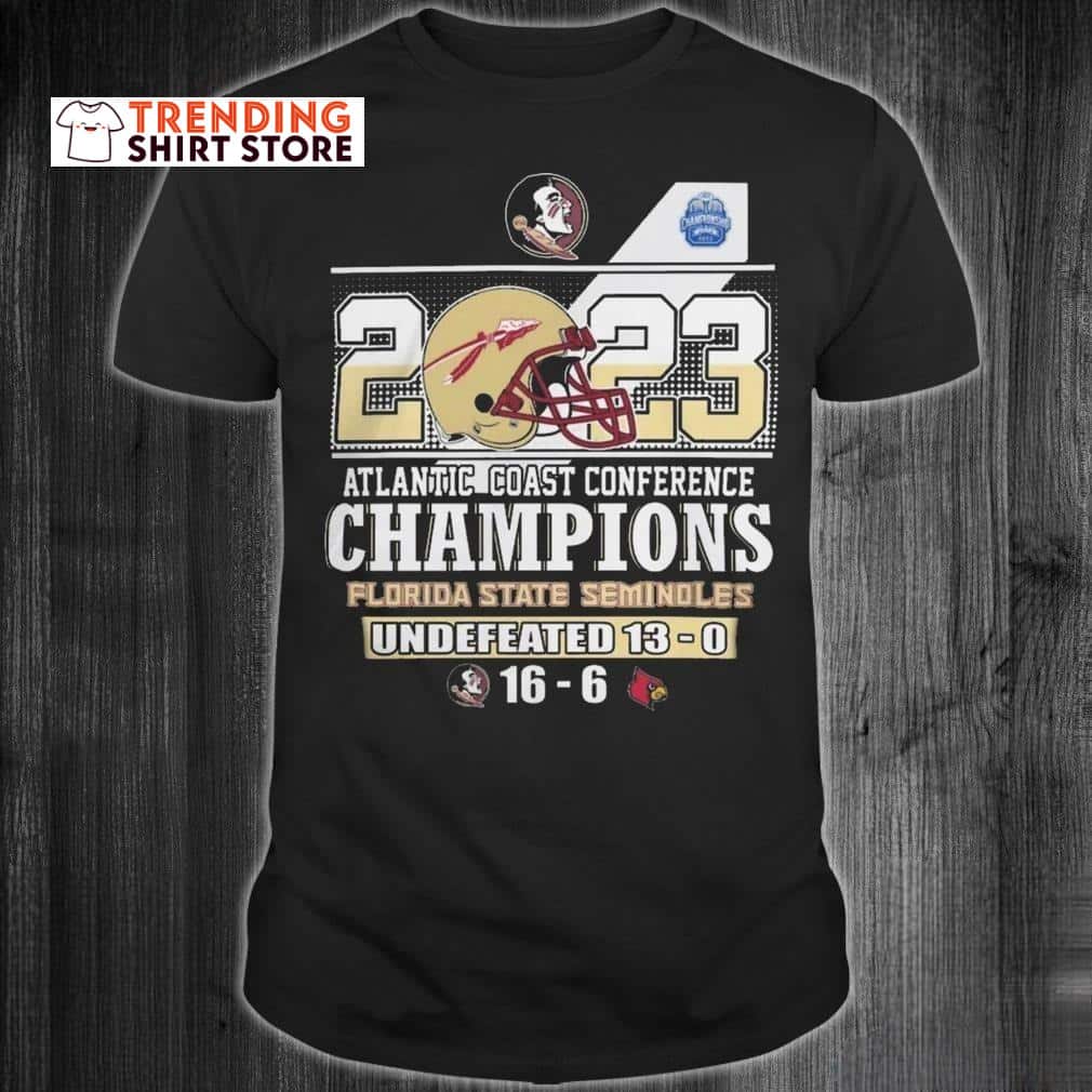 Atlantic Coast Conference Champions Florida State Seminoles Undefeated T-Shirt