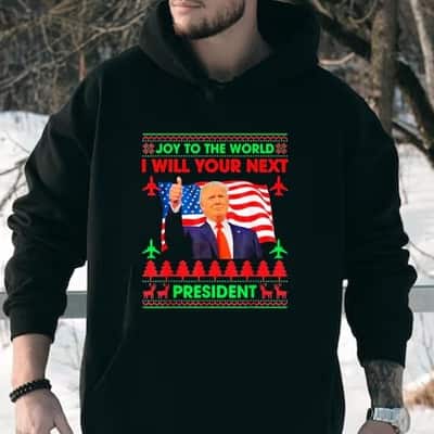 Funny Donald Trump T-Shirt Joy To The World I Will Your Next President