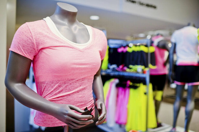 Mannequin at a sports clothing store Mannequin at a sports clothing store