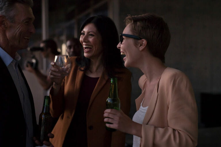 Group of businesspeople having friday night drinks Group of businesspeople having friday night drinks