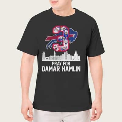 NFL Buffalo Bills T-Shirt Pray For Damar Hamlin