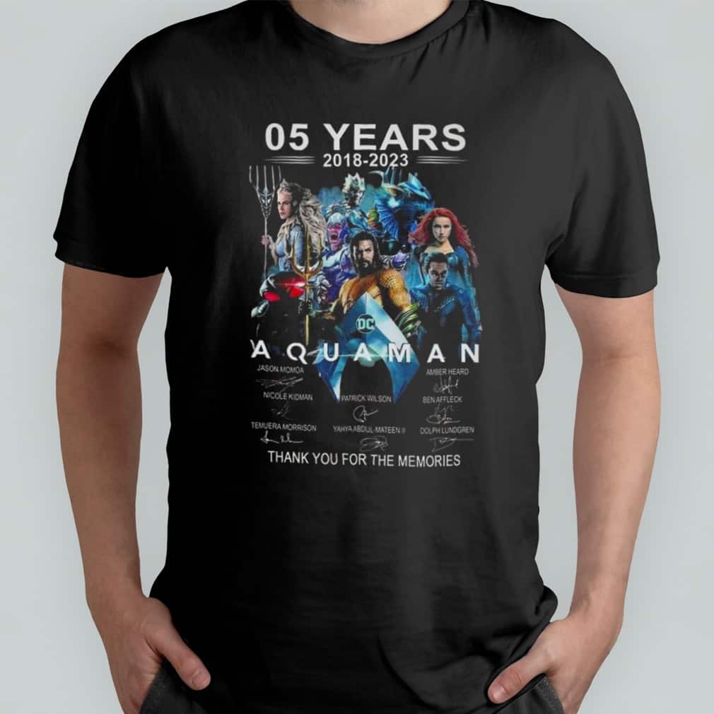 5 Years Aquaman T-Shirt Thank You For The Memories
