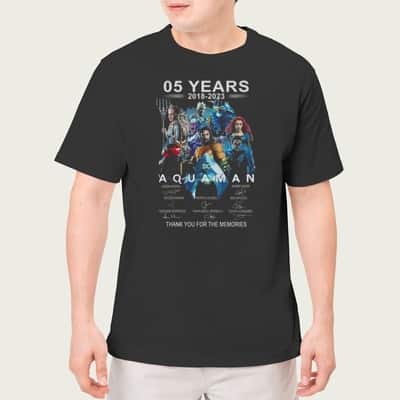 5 Years Aquaman T-Shirt Thank You For The Memories