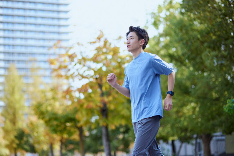 Japanese youth wearing sports clothes