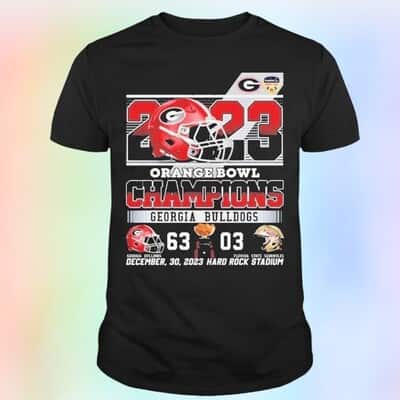 NCAA Georgia Bulldogs Florida State Seminoles Orange Bowl Champions T-Shirt