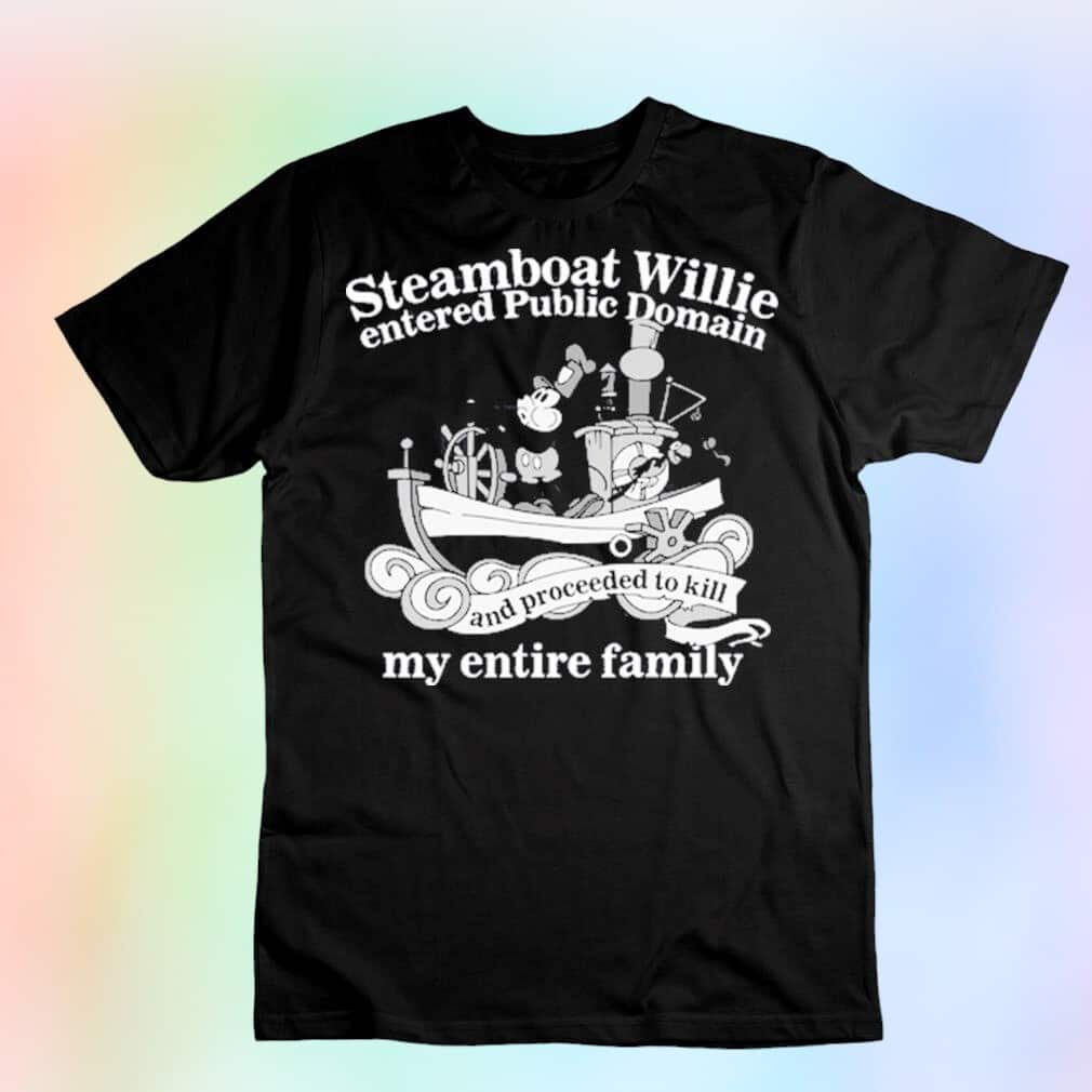 Steamboat Willie Entered Public Domain T-Shirt