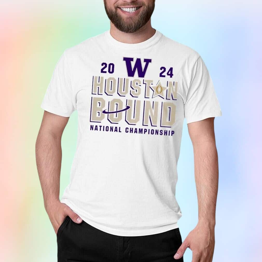 Washington Huskies T-Shirt Houston Bound National Championship