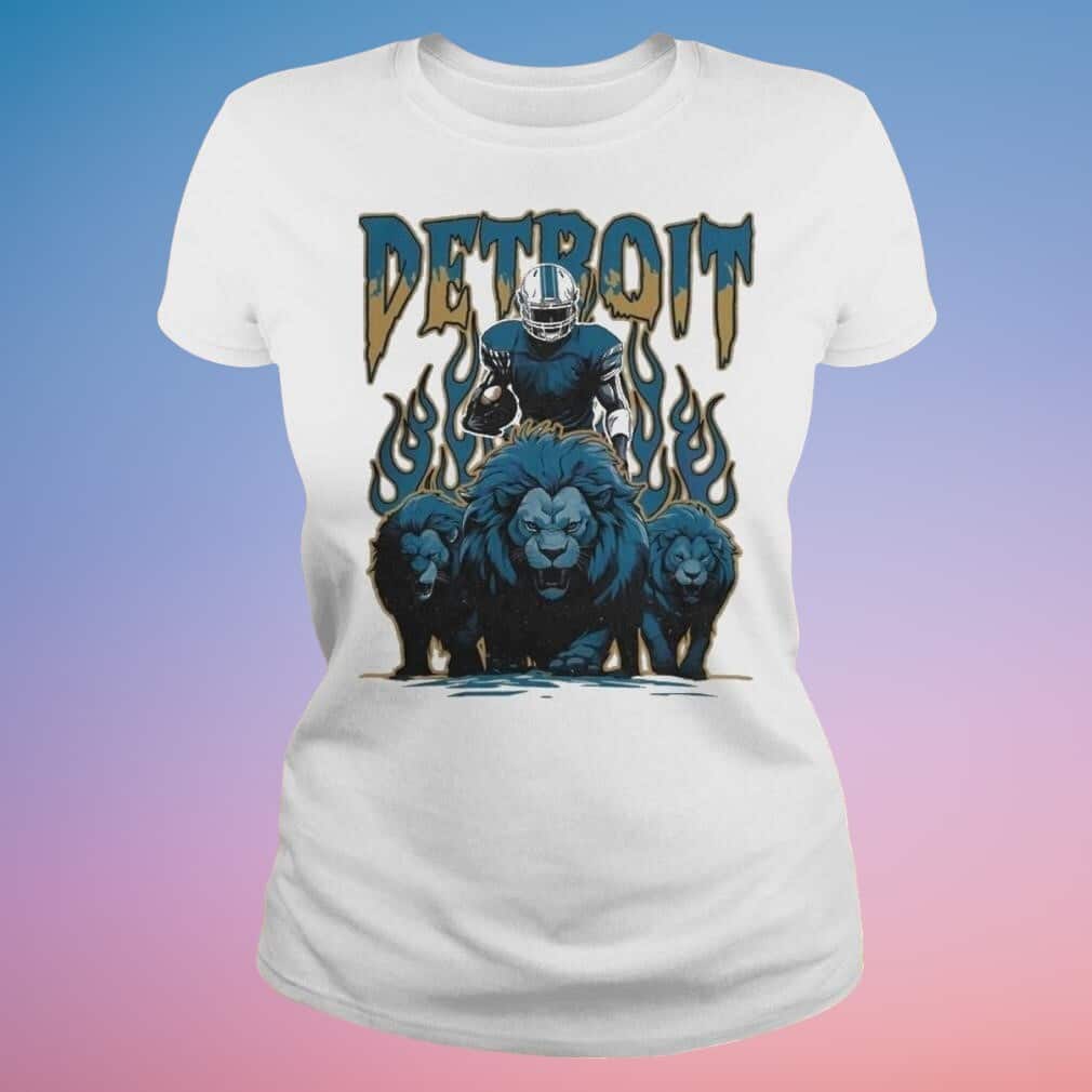 Skeleton NFL Detroit Lions T-Shirt