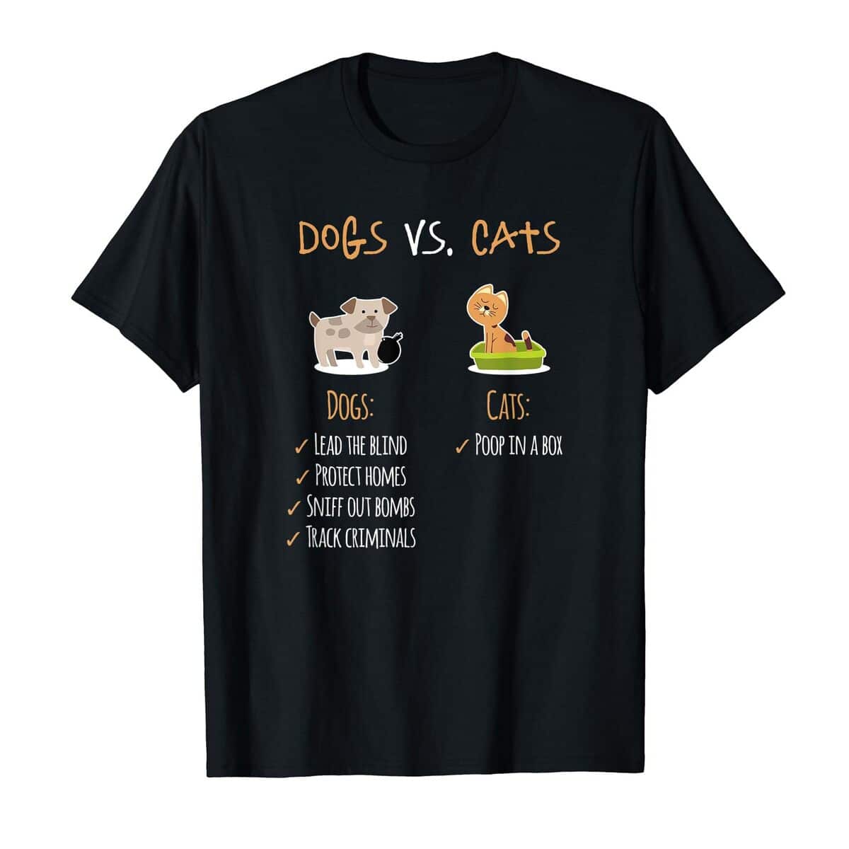 Cute Dogs Vs Cats T-Shirt