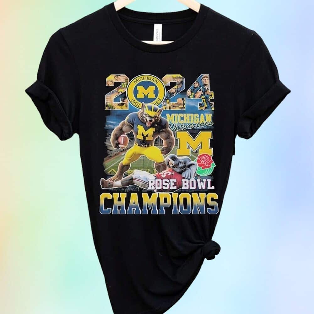 Michigan Wolverines Roses Bowl Champions T-Shirt
