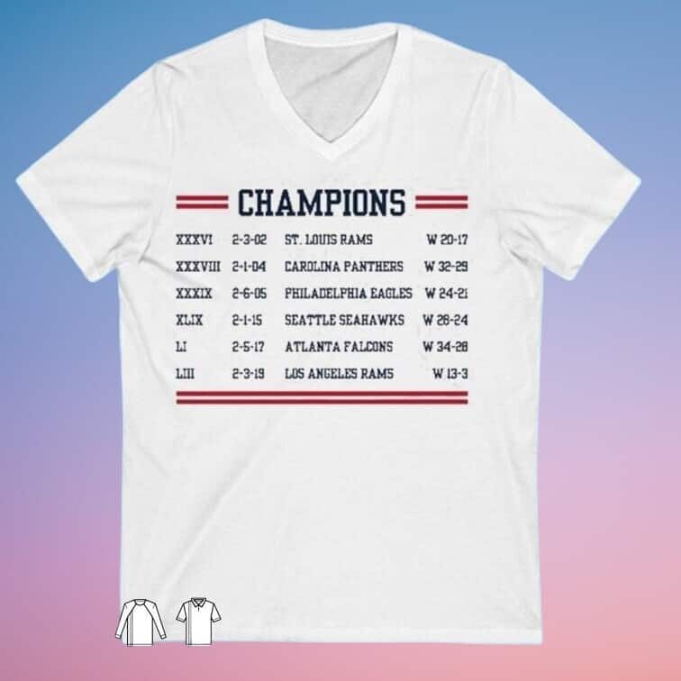 Coach Bill Legend Champions List T-Shirt