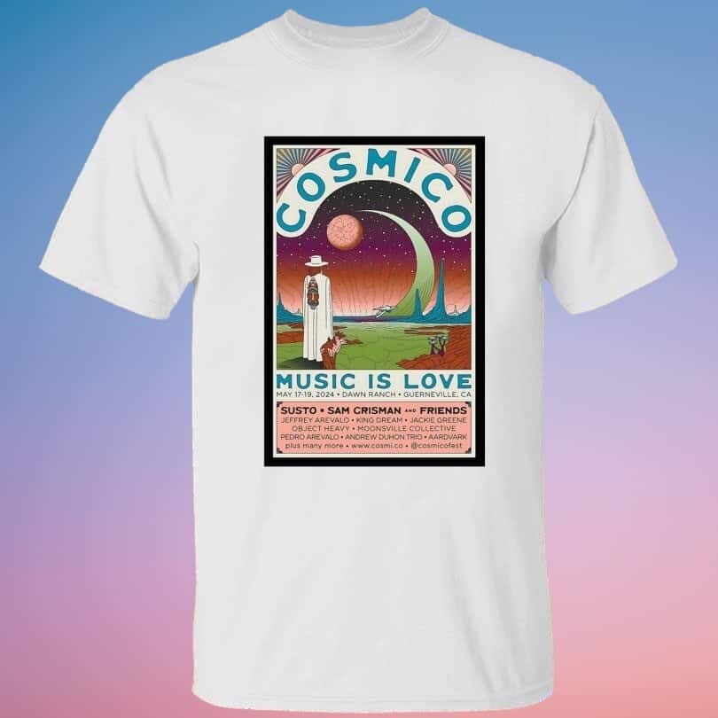 Cosmico Music Is Love T-Shirt