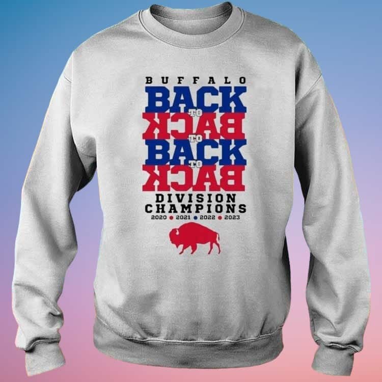 Buffalo Bills T-Shirt Back To Back Division Champions