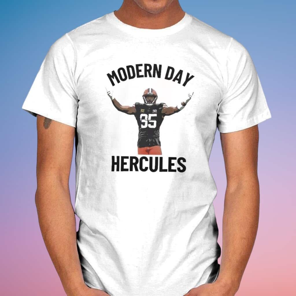 NFL Cleveland Browns T-Shirt Modern Day Hercules