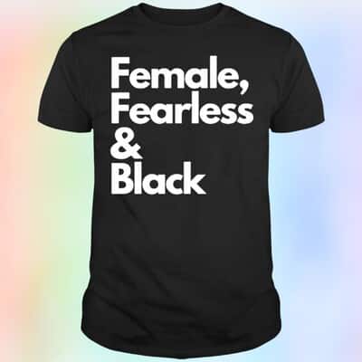 Female Fearless Black T-Shirt