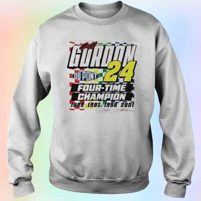Jeff Gordon 24 Four Time Champion Signature T-Shirt