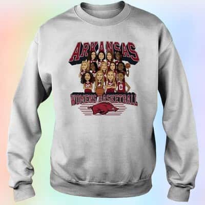 Arkansas Women’s Basketball T-Shirt All Team Cartoon