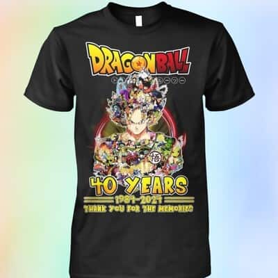 40 Years 1984 2024 Dragon Ball Akira Toriyama Thank You For The Memory T-Shirt