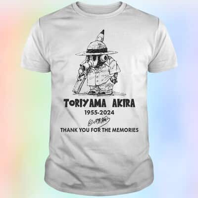 Toriyama Akira T-Shirt 1955-2024 Signature Thank You For The Memories
