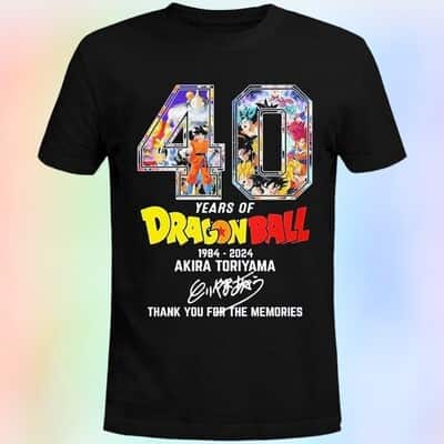 Akira Toriyama T-Shirt 40 Years Of Dragon Ball 1984-2024