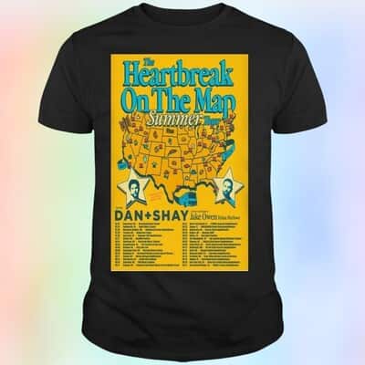 Dan And Shay T-Shirt The Heartbreak On The Map Summer Tour
