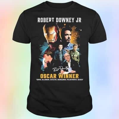 Iron Man T-Shirt Robert Downey Jr Oscar Winner