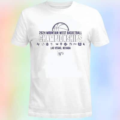 2024 Mountain West Basketball Championships 11 Team Player Las Vegas Nevada T-Shirt