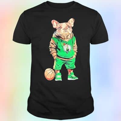 Jaylen Brown Bulldog Wearing Celtics Boston T-Shirt