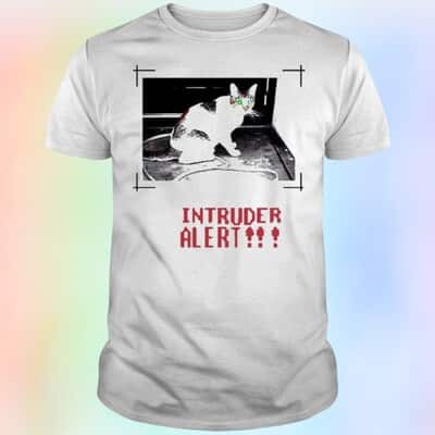 Dogecore Cat T-Shirt Intruder Alert