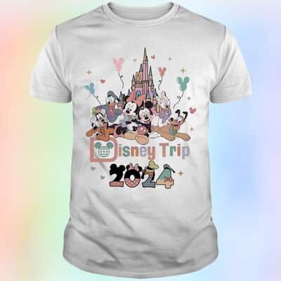 Disney Trip 2024 Mickey Friends Castle T-Shirt