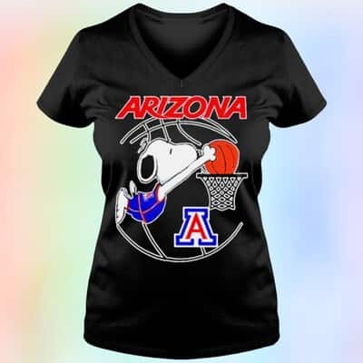 Arizona Wildcats Basketball Snoopy T-Shirt