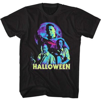 Michael Myers Halloween Neon Moon T-Shirt
