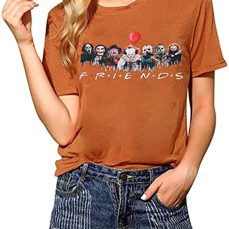 Friends Halloween Funny Novelty Horror T-Shirt