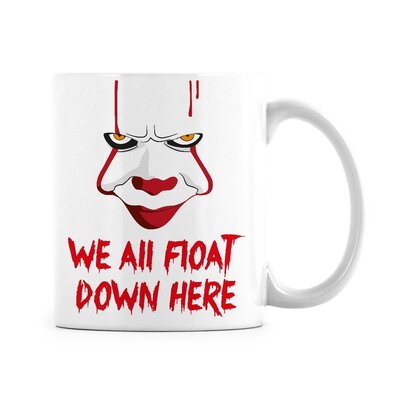 Halloween We All Float Down Here Pennywise Coffee Mug