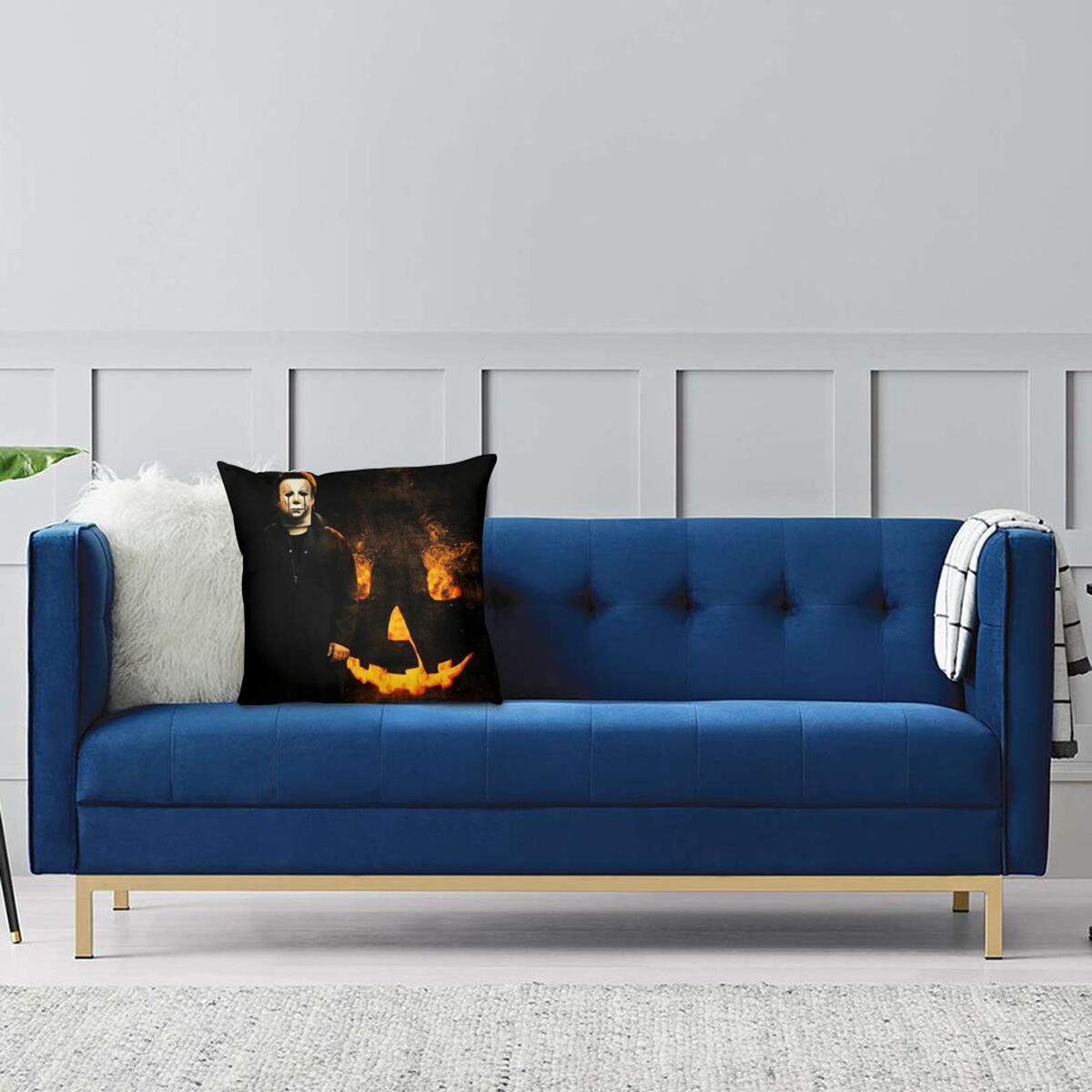Michael Myers Pillow Halloween Pumpkin