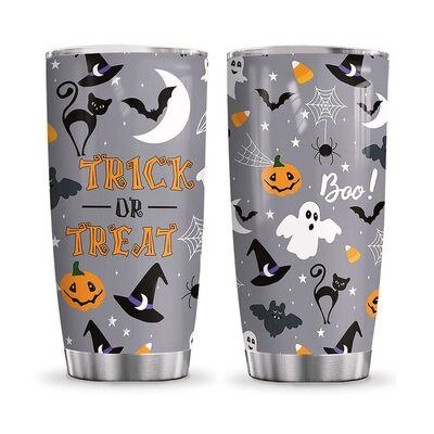 Halloween Funny Witch Boo Ghost Pumpkin Tumbler