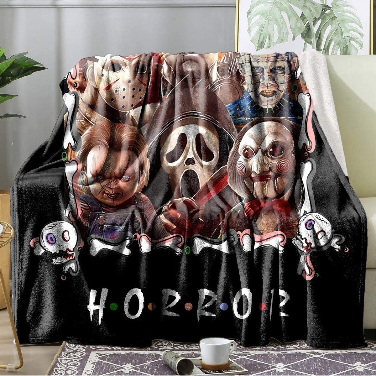 Horror Movie Halloween Blanket