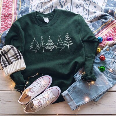 Vintage Christmas Tree Sweatshirt