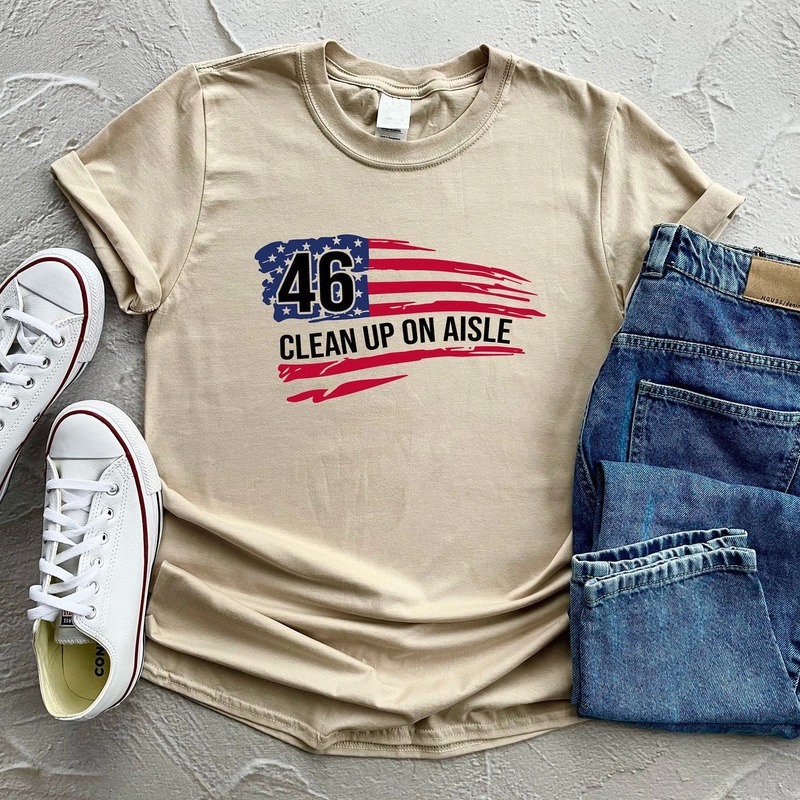 Clean Up On Aisle 46 Anti Biden T-Shirt