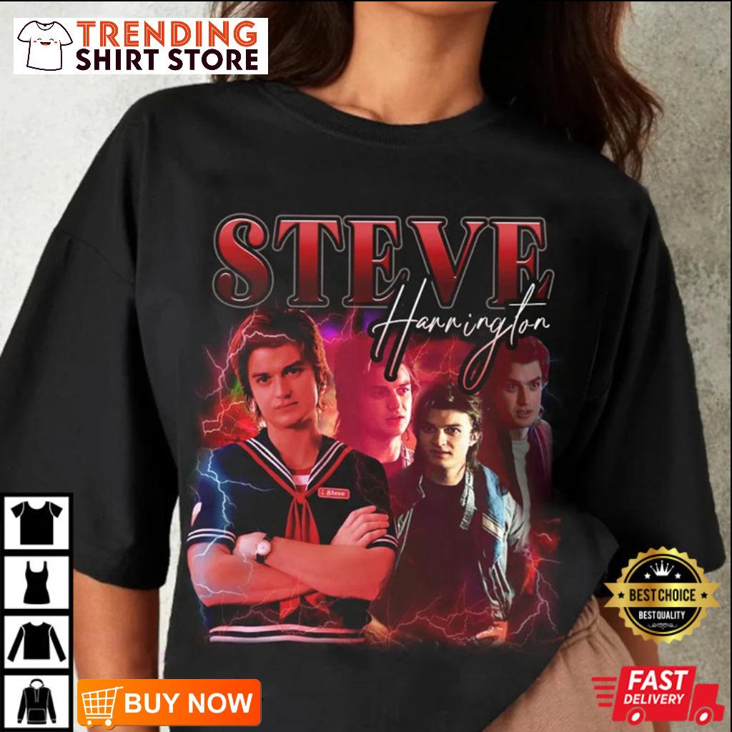 Alarmerende Børnecenter forbi Stranger Things Steve Harrington T-Shirt